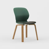 Maari Chair Wood Base with Upholstered Seat - BP00865