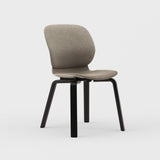 Maari Upholstered Chair with Wood Base -  BP00841