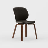 Maari Upholstered Chair with Wood Base -  BP00841