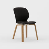 Maari Upholstered Chair with Wood Base -  BP00841