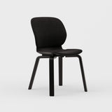 Maari Upholstered Chair with Wood Base -  BP00841