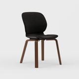 Maari Upholstered Chair with Wood Base -  BP00841