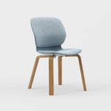 Maari Upholstered Chair with Wood Base -  BP00841