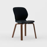 Maari Upholstered Chair with Wood Base -  BP00841