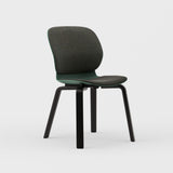 Maari Upholstered Chair with Wood Base -  BP00841