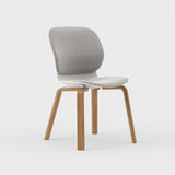 Maari Upholstered Chair with Wood Base -  BP00841