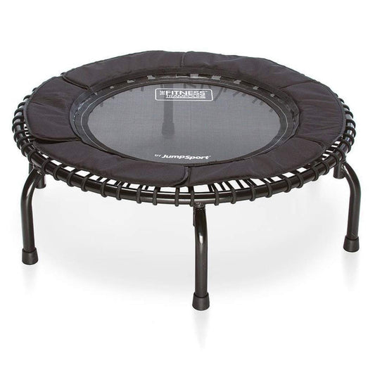 JumpSport 250 Fitness Rebounder Mini Trampoline & Handle Bar Accessory, Black - 250098