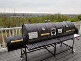 Moss Grills Double Barrel Custom BBQ Grill with Double Firebox - 202