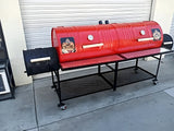 Moss Grills Double Barrel Custom BBQ Grill with Double Firebox - 202