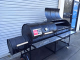 Moss Grills Double Barrel Custom BBQ Grill with Double Firebox - 202