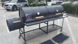 Moss Grills Double Barrel Custom BBQ Grill with Single Smoke Box - 203