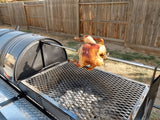Moss Grills Joeys Ranch Style Barbecue Grill / 55 Gal Barrel Smoker + Open Ranch Grill / Residential or Commercial - 208