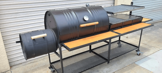 Moss Grills Ranch Style Barbecue Grill / Smoker, Rotisserie, Flat Plate - 201