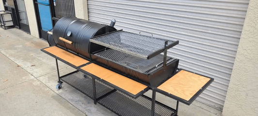 Moss Grills Ranch Style Barbecue Grill / Smoker, Rotisserie, Flat Plate - 201