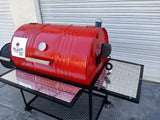 Moss Grills Red Hot Barbecue Smoker with Offset Firebox Grill - 101-1