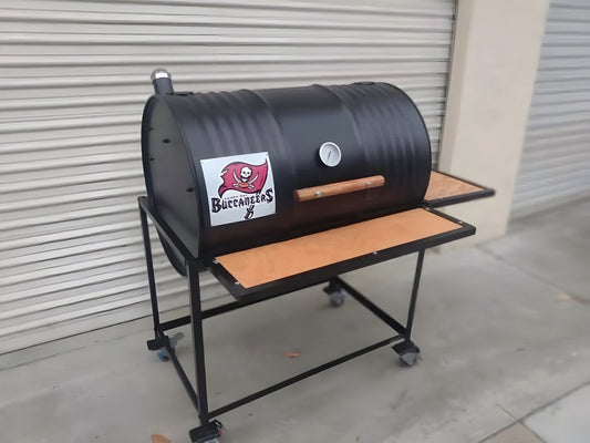 Moss Grills Single Barrel Basic Custom BBQ Grill  - 102