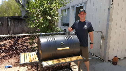 Moss Grills Single Barrel Basic Custom BBQ Grill  - 102