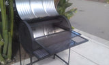 Moss Grills Single BBQ Barrel Custom Grill / Wood Countertops - 103