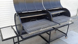 Moss Grills Tailgate Double Barrel Custom BBQ Grill / Charcoal - 205