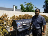 Moss Grills Tailgate Double Barrel Custom BBQ Grill / Charcoal - 205