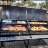 Moss Grills Tailgate Double Barrel Custom BBQ Grill / Charcoal - 205