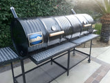 Moss Grills Tailgate Double Barrel Custom BBQ Grill / Charcoal - 205