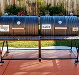 Moss Grills Tailgate Double Barrel Custom BBQ Grill / Charcoal - 205