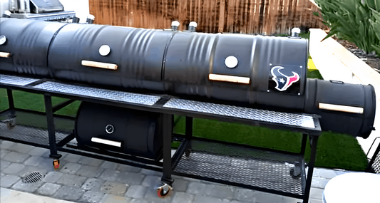 Moss Grills Commercial Triple Barrel Smoker BBQ Grill - 302