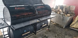 Moss Grills Queen Quad Custom Barrel Grill & Smoker - 401