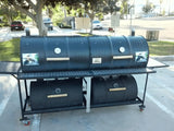 Moss Grills Queen Quad Custom Barrel Grill & Smoker - 401