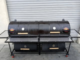 Moss Grills Queen Quad Custom Barrel Grill & Smoker - 401