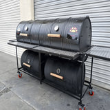 Moss Grills Queen Quad Custom Barrel Grill & Smoker - 401