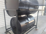 Moss Vertical Single Barrel Smoker - with Lower Firebox -108