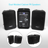 Pyle Stage and Studio 8 Inch Bluetooth PA Loud Speaker and 8 Channel Audio Mixer - 211818