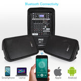 Pyle Stage and Studio 8 Inch Bluetooth PA Loud Speaker and 8 Channel Audio Mixer - 211818
