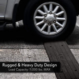Pyle PCRBDR23 Car/Truck Curbside Driveway Ramp Threshold Bridge Track (6 Pack) - 218445