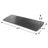 Pyle PCRBDR23 Car/Truck Curbside Driveway Ramp Threshold Bridge Track (6 Pack) - 218445