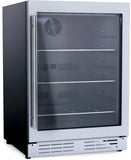 Elica -  Single Door, Single Zone, Beverage Center, 23 7/16" W x 22 7/16" D x 33-34" H, 4.8 cu/ft   - Undercounter Refrigerator-EBS51SS1
