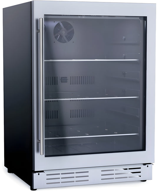 Elica -  Single Door, Single Zone, Beverage Center, 23 7/16" W x 22 7/16" D x 33-34" H, 4.8 cu/ft   - Undercounter Refrigerator-EBS51SS1