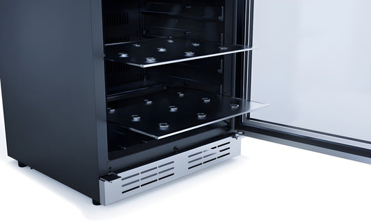 Elica -  Single Door, Single Zone, Beverage Center, 23 7/16" W x 22 7/16" D x 33-34" H, 4.8 cu/ft   - Undercounter Refrigerator-EBS51SS1