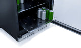 Elica -  Single Door, Single Zone, Beverage Center, 23 7/16" W x 22 7/16" D x 33-34" H, 4.8 cu/ft   - Undercounter Refrigerator-EBS51SS1
