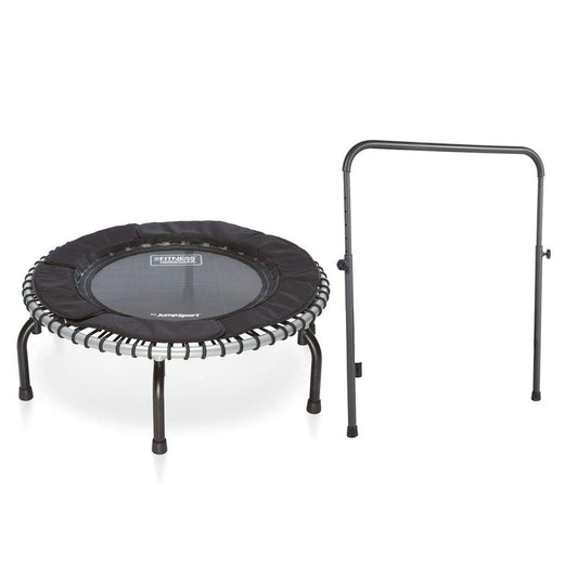 JumpSport 370 Indoor Lightweight 39-Inch Heavy Duty Fitness Trampoline, Black - 250169