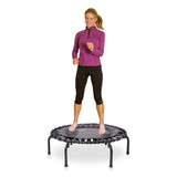 JumpSport 350 Indoor 39-Inch Mini Trampoline and Handle Bar Accessory, Black - 250101