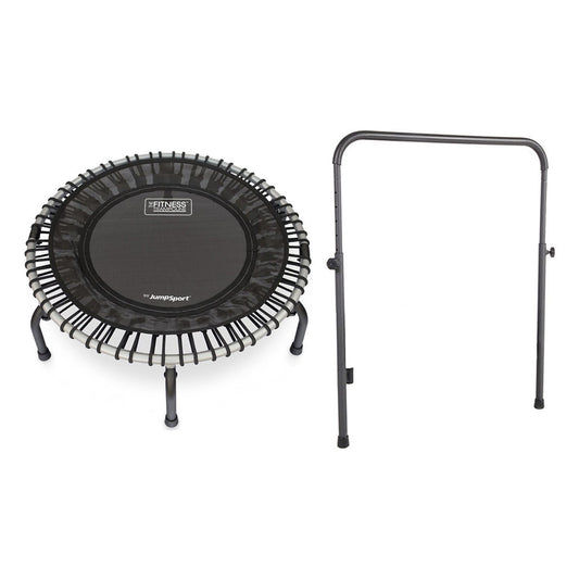 JumpSport 350f Indoor Lightweight 39-Inch Trampoline and Handle Bar Accessory - 250144
