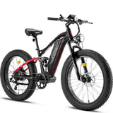 FREESKY Eurostar M-410 1000 w Mountain Ebike 4 Fat Tire Electric Fat Tire Mountain eBike - FREES|MOUNT|RED|0101
