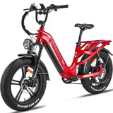 FREESKY Rocky 750 w Ready to Ride Step Thru Ebike 20x4 Electric Cargo eBike - FREES|CARGO|BLACK|0593