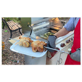 KOKOMO 32" 4-Burner BBQ Grill, Lights & Locking Casters - KO-BAK4BG-PRO
