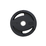 TKO 255 Lb. Rubber Olympic Weight Plate Set with Weight Storage Tree 6210 - 803OR