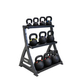 TKO 3 Tier Kettlebell Rack 856KR with Full Kettlebell Set - S856-KBV5-50