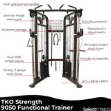 TKO 9050 Functional Trainer Commercial Cable Machine - 9050